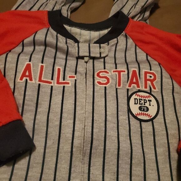 Carter's Boys Baseball Onesie Size 2T - Picture 2 of 6